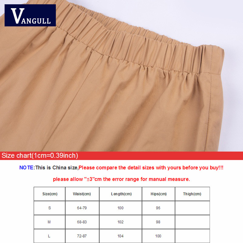 Vangull High Waist Pants Women Side Big Pocket Long Pants New Spring Fashion Female Loose Cargo Pant Casual Sweatpants 201106