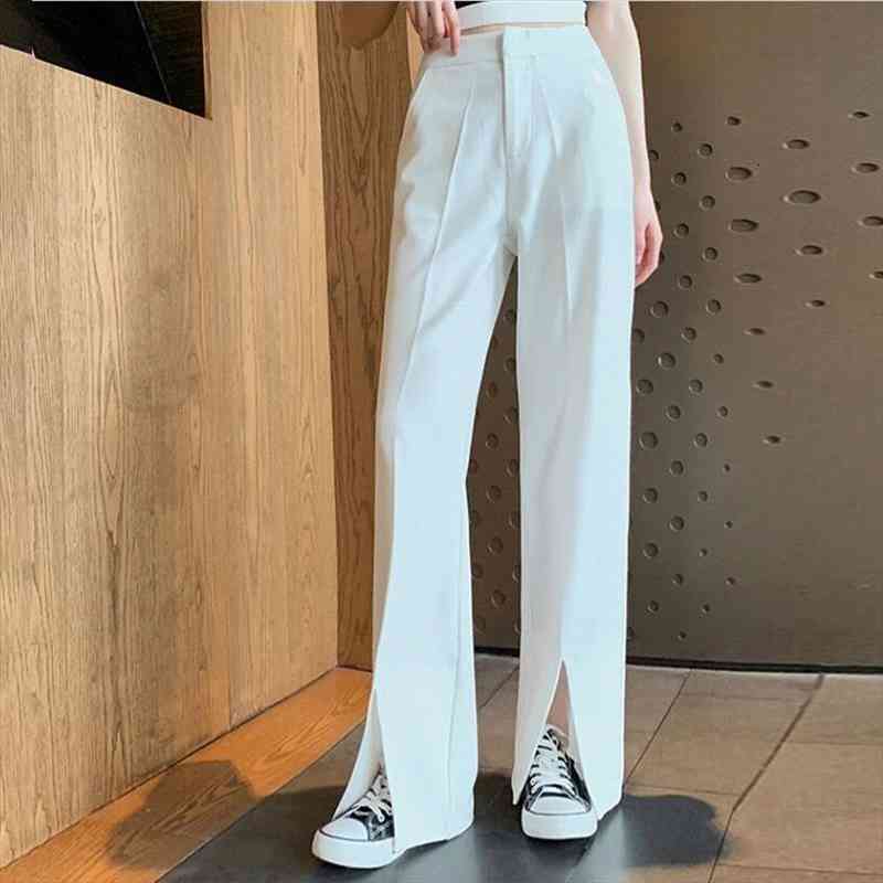 Womens Pants White Split Wide Leg Pant For Women High Waist Summer Loose Casual Mopping Suit Trousers Girls Ladies, Black;white
Womens Pants White Split Wide Leg Pant For Women High Waist Summer Loose Casual Mopping Suit Trousers Girls Ladies, Black;white