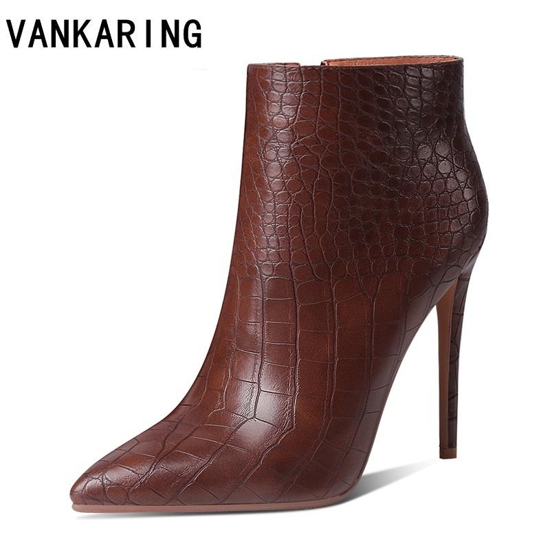 autumn stiletto thin high heels sexy womens botas mujer feminina pointed toe print snake leather black high heel zip ankle boots
autumn stiletto thin high heels sexy womens botas mujer feminina pointed toe print snake leather black high heel zip ankle boots