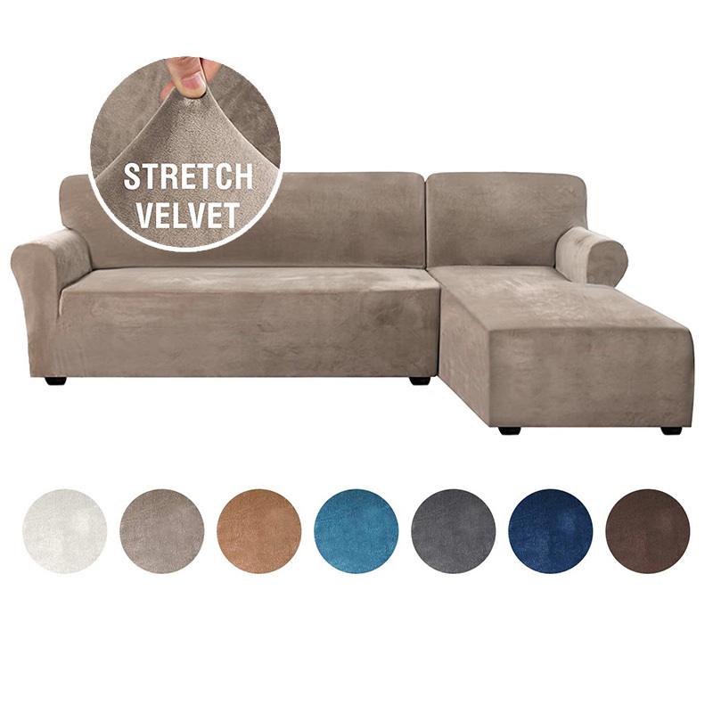 Thick Velvet L shaped Sofa Cover Living Room Corner Couch Slipcover Sectional Stretch Elastic Sofa Cover Canap Chaise Longue 201119
Thick Velvet L shaped Sofa Cover Living Room Corner Couch Slipcover Sectional Stretch Elastic Sofa Cover Canap Chaise Longue 201119