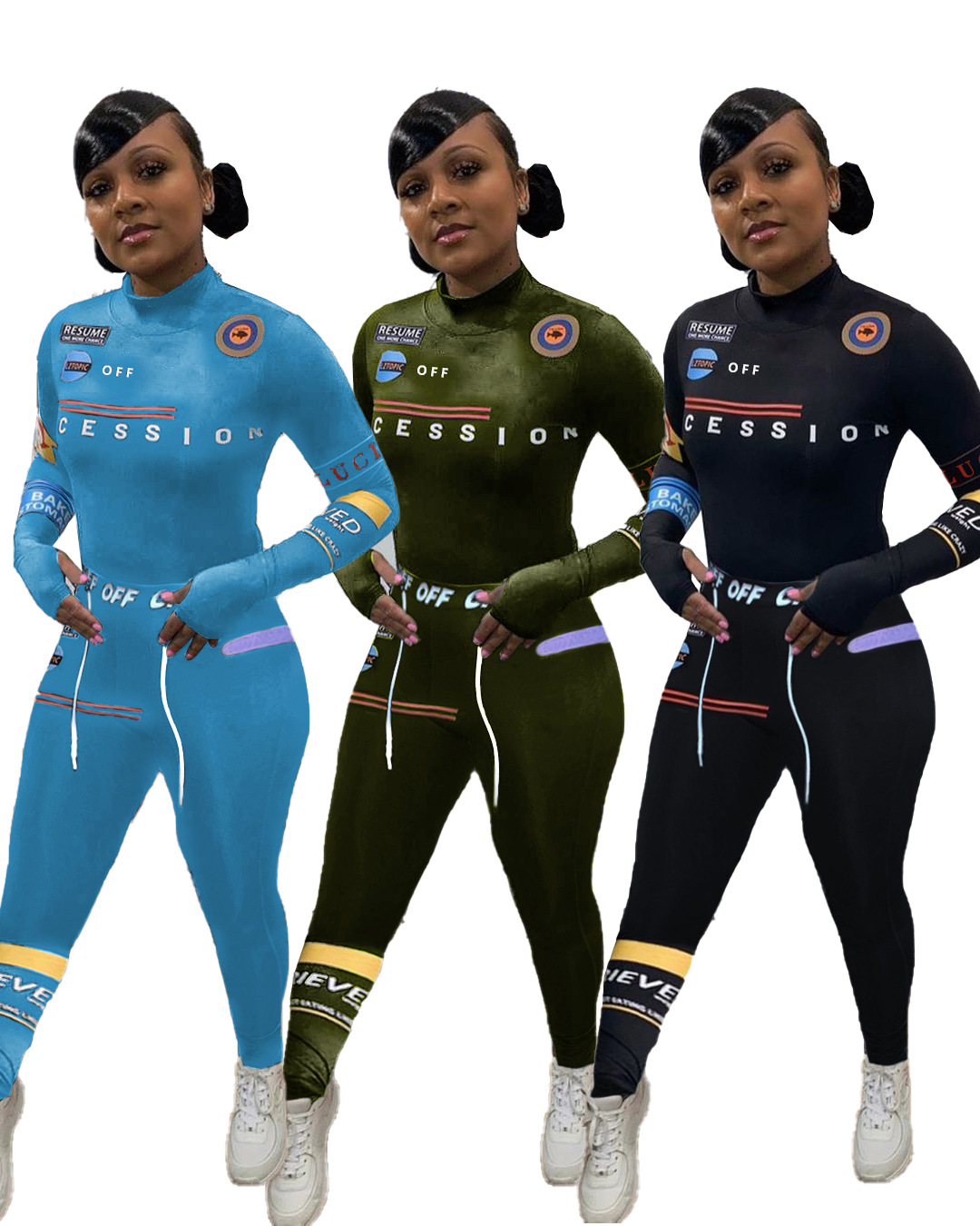 Sporty Fashion Active Wear Black Fitness Tracksuits One Shoulder 2 Piece Set Women Workout Crop Top And Leggings Sets, As shown
Sporty Fashion Active Wear Black Fitness Tracksuits One Shoulder 2 Piece Set Women Workout Crop Top And Leggings Sets, As shown