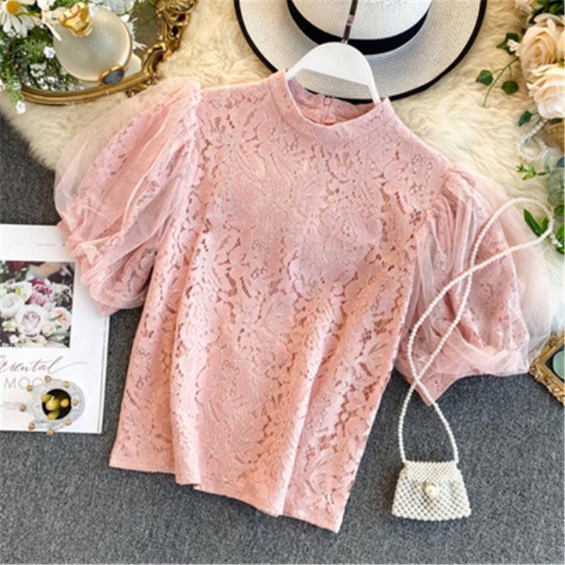 Women's Blouses & Shirts Korean Autumn Elegant Womens Tops And Vintage Lace Shirt Stand Collar Short Puff Sleeve Blusas Fashion Clothing ZY4, White
Women's Blouses & Shirts Korean Autumn Elegant Womens Tops And Vintage Lace Shirt Stand Collar Short Puff Sleeve Blusas Fashion Clothing ZY4, White