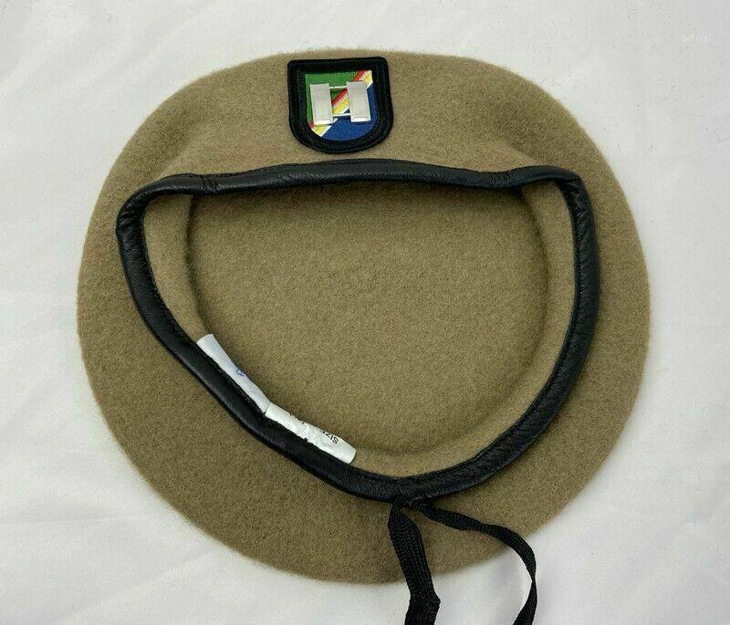 Us Army Ranger Regiment Wool Beret Khaki Officer'S Captain Rank Insignia Hat Store1, As pic
Us Army Ranger Regiment Wool Beret Khaki Officer'S Captain Rank Insignia Hat Store1, As pic