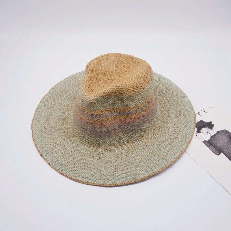 01909-panshi Korea Orders mint green Handmade paper straw fedoras cap men women leisure panama hat
01909-panshi Korea Orders mint green Handmade paper straw fedoras cap men women leisure panama hat
