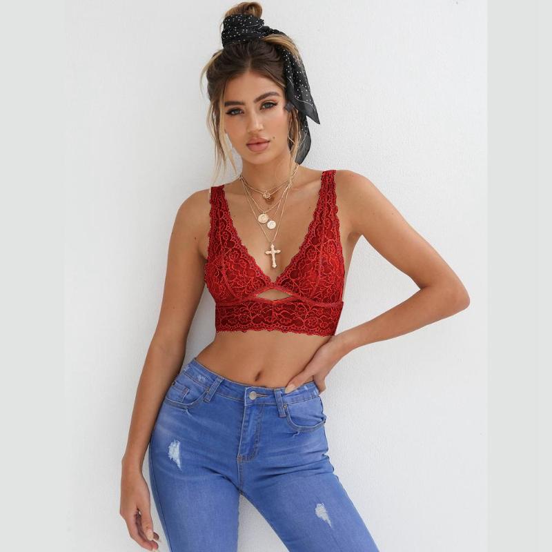 Sexy Women Deep V Floral Lace Bralette Crop Top Unpadded e Bra Sheer Mesh Bra 2020 New Hot, Black
Sexy Women Deep V Floral Lace Bralette Crop Top Unpadded e Bra Sheer Mesh Bra 2020 New Hot, Black