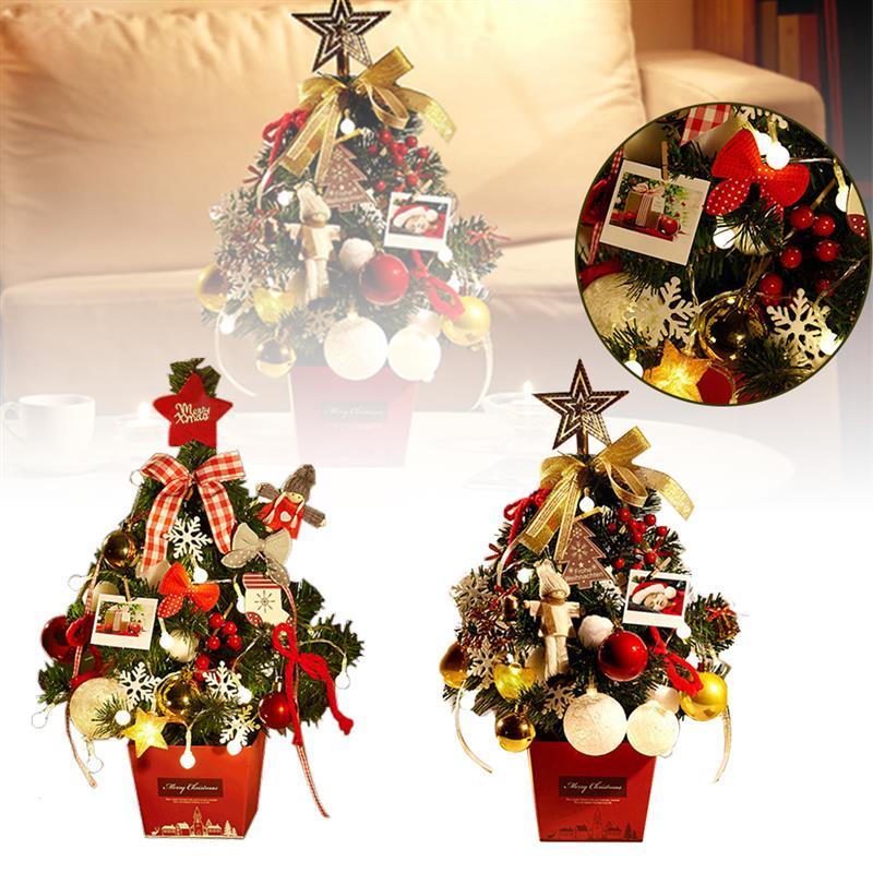50cm Mini Christmas Tree With Lights Small Accessories Bow Bells Pine Cone Gifts Christmas Desktop New Year Decorations
50cm Mini Christmas Tree With Lights Small Accessories Bow Bells Pine Cone Gifts Christmas Desktop New Year Decorations