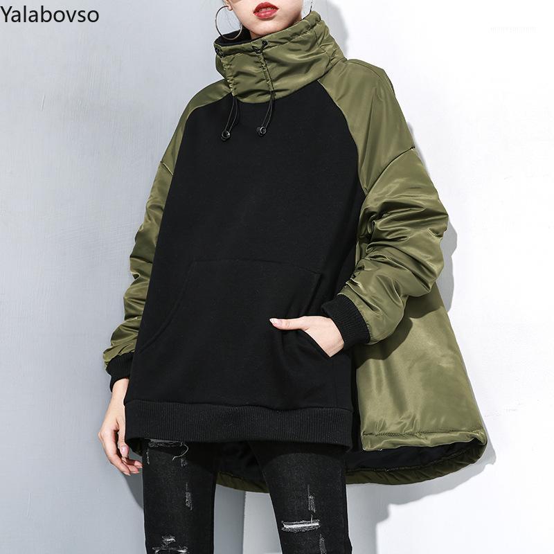 Streetwear Thick winter Loose coat women turtleneck patchwork Long sleeves thick Cotton coat for womenZ31, Amy green coat
Streetwear Thick winter Loose coat women turtleneck patchwork Long sleeves thick Cotton coat for womenZ31, Amy green coat