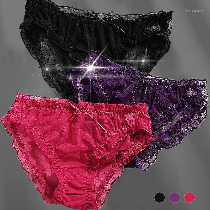 Transparent Underwear Mesh Sexy Women Panties Ruffled Bownot Briefs For Ladies Intimate Cotton Crotch Lady Lingerie 3 Colors1, Wine red
Transparent Underwear Mesh Sexy Women Panties Ruffled Bownot Briefs For Ladies Intimate Cotton Crotch Lady Lingerie 3 Colors1, Wine red