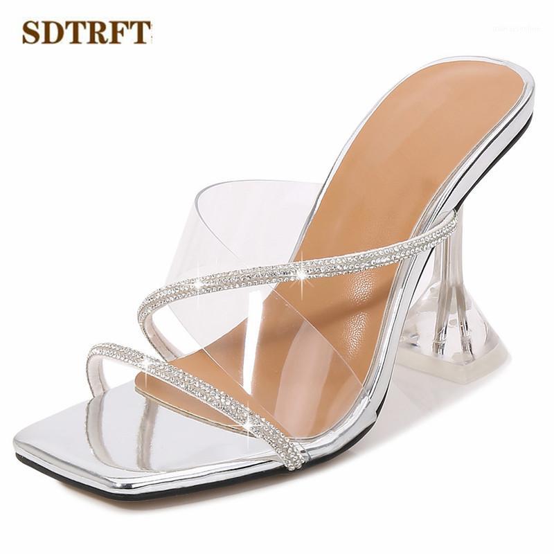 SDTRFT ladies 9cm thin high heels Women diamon Slippers Slides Open Toe Shoes Glitter Ephemeral Outdoor Footwear Promotion pumps1, Black
SDTRFT ladies 9cm thin high heels Women diamon Slippers Slides Open Toe Shoes Glitter Ephemeral Outdoor Footwear Promotion pumps1, Black