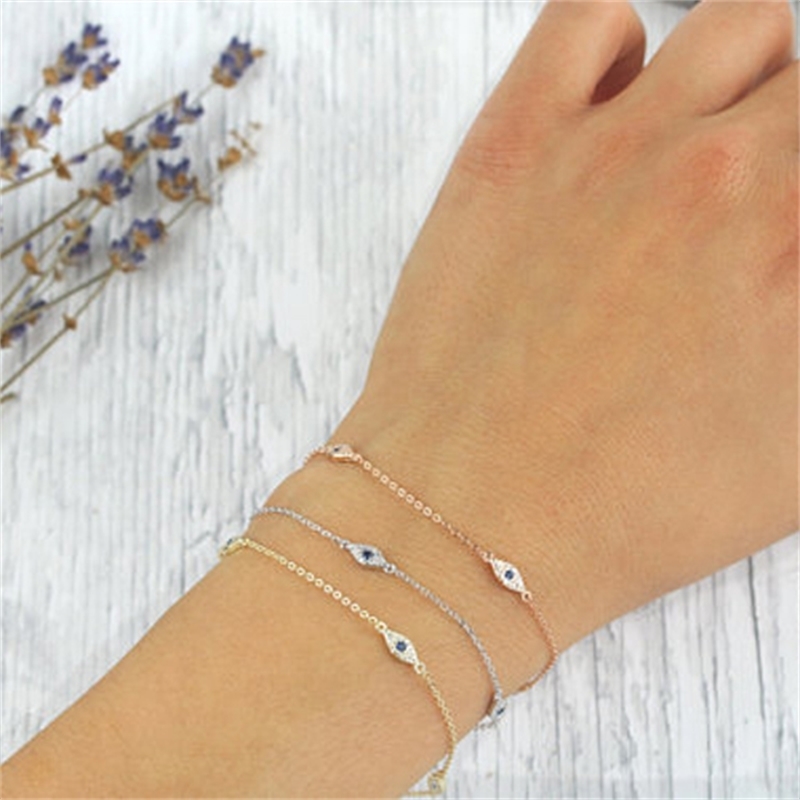 925 sterling silver bracelet minimal delicate design for girl women gift 16+ extend chain turkish evil eye lucky jewelry LJ201020, Golden;silver
925 sterling silver bracelet minimal delicate design for girl women gift 16+ extend chain turkish evil eye lucky jewelry LJ201020, Golden;silver