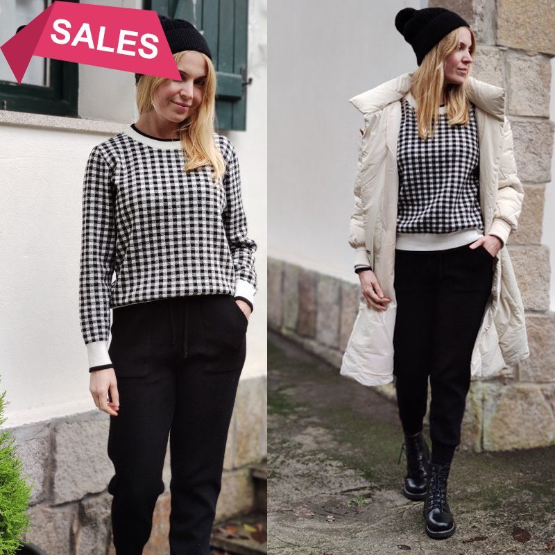 2021 New Winter Warm Costume 2 Pieces Sets Tracksuits o Neck Plaid Women Pullover Sweater + Knit Harem Carrot Pants Vbcs, Gray
2021 New Winter Warm Costume 2 Pieces Sets Tracksuits o Neck Plaid Women Pullover Sweater + Knit Harem Carrot Pants Vbcs, Gray