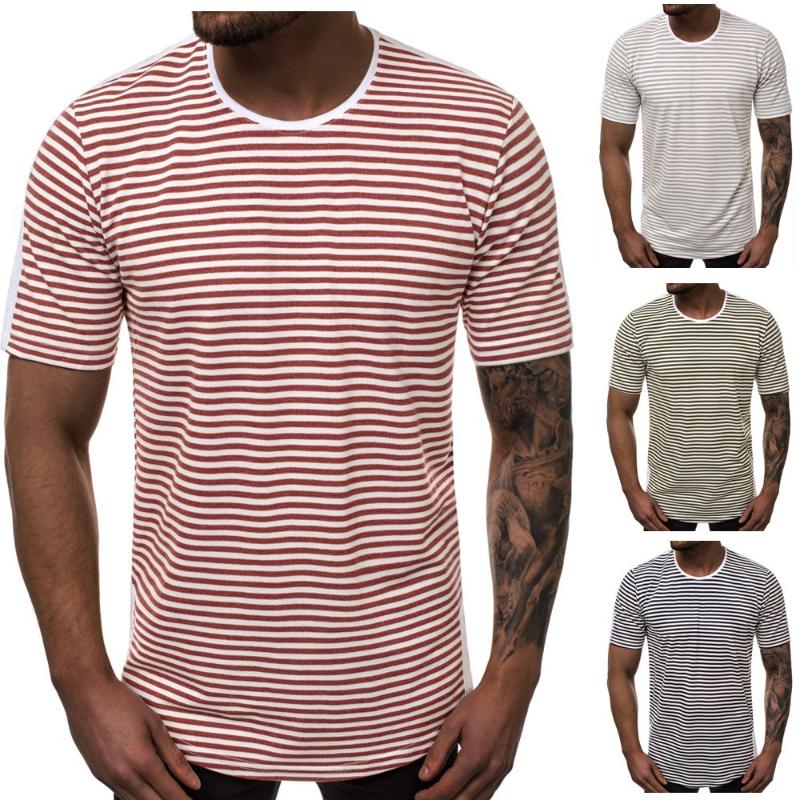 Summer Hot Sale Men's T-shirt Striped Casual Round Neck T-shirt Fashion Patchwork Short Sleeve Tee, Black
Summer Hot Sale Men's T-shirt Striped Casual Round Neck T-shirt Fashion Patchwork Short Sleeve Tee, Black