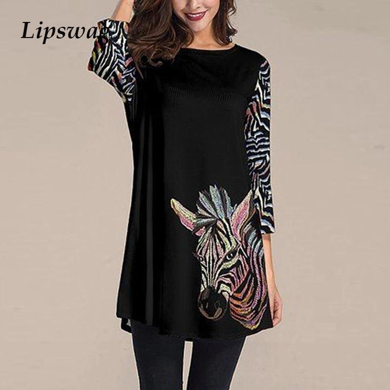 2020 Women Casual Loose Long Blouse Shirts Autumn Long Sleeve Animal Print Pullover Tops Fashion Female O Neck Blouses Blusa 3XL, White
2020 Women Casual Loose Long Blouse Shirts Autumn Long Sleeve Animal Print Pullover Tops Fashion Female O Neck Blouses Blusa 3XL, White
