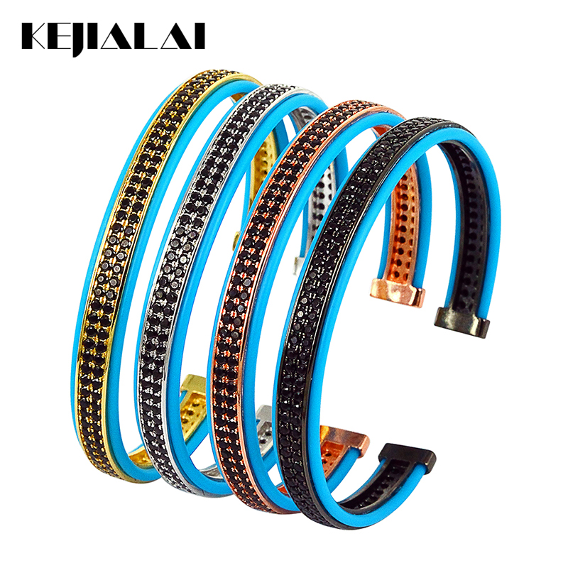 Men Bangle Fashion Jewelry High Quality Genuine Blue Leather with Two Lines Black Zircon Adjustable Open Cuff for Women Gift
Men Bangle Fashion Jewelry High Quality Genuine Blue Leather with Two Lines Black Zircon Adjustable Open Cuff for Women Gift