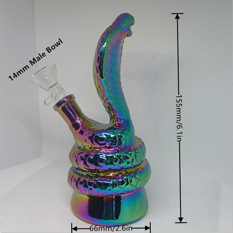 Rainbow Snake Glass Bong Hookah 6.1in Water Pipe 14mm Male Bowl Beaker Bubbler Tobacco
Rainbow Snake Glass Bong Hookah 6.1in Water Pipe 14mm Male Bowl Beaker Bubbler Tobacco
