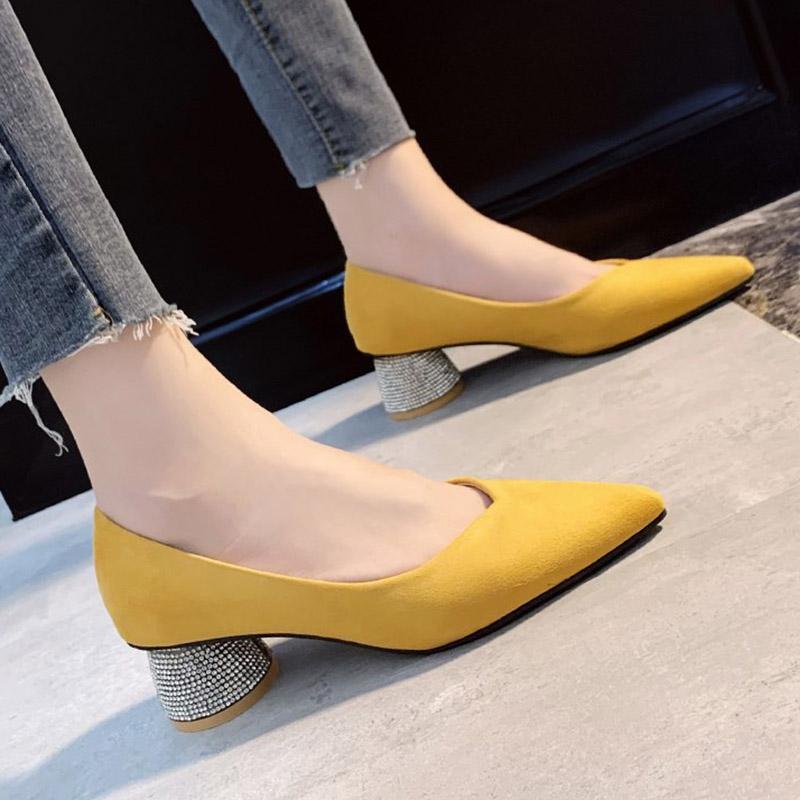 Office Lady Shoes Pointed Toe Pumps Crystal Heels Dress Shoes Faux Suede Boat Woman Rhinestone Pump zapatos mujer 8123G, Green
Office Lady Shoes Pointed Toe Pumps Crystal Heels Dress Shoes Faux Suede Boat Woman Rhinestone Pump zapatos mujer 8123G, Green