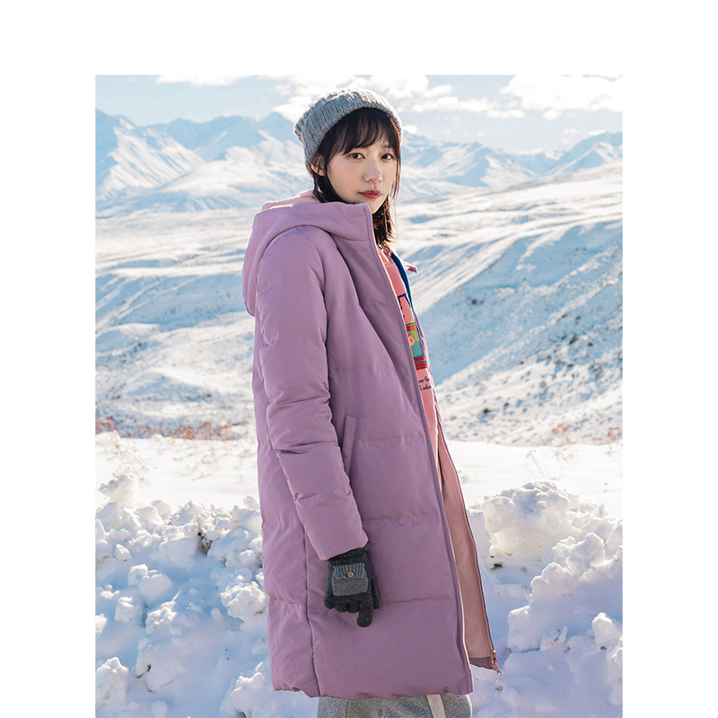 INMAN Russian Winter Female Solid Hooded Straight Loose Warm Women Long Duck Down Ladies Jacket Coat 201029