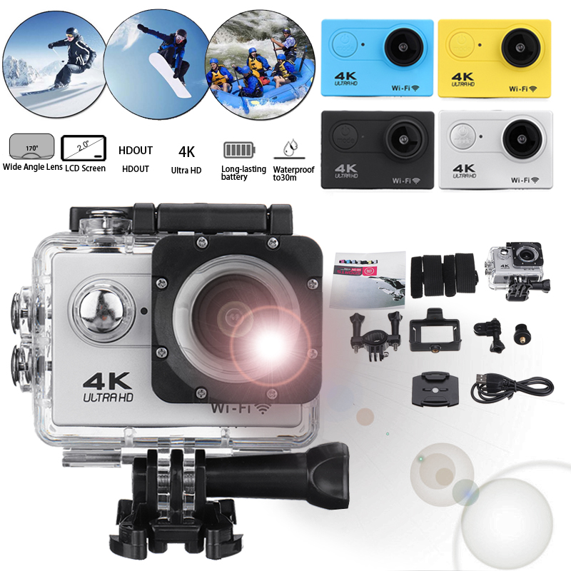 Action Camera Ultra HD 4K 30fps WiFi 2.0 170D Underwater Waterproof Helmet Video Recording Camera Sport Cam
Action Camera Ultra HD 4K 30fps WiFi 2.0 170D Underwater Waterproof Helmet Video Recording Camera Sport Cam