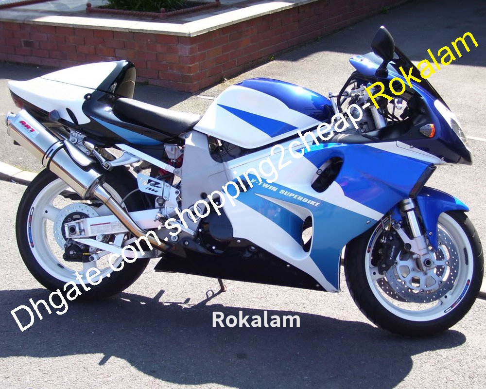 Per Suzuki Srad TL1000R 1998 1999 2000 2001 2000 2003 TL1000 R TL 1000R Kit Carenatura Moto Blu Bianco Nero (Stampaggio Ad Iniezione)-image
