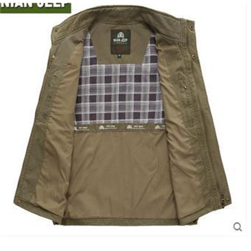 The classic high quality pure cotton vest Spring and summer leisure Many pocke photography vest men director coat 201216