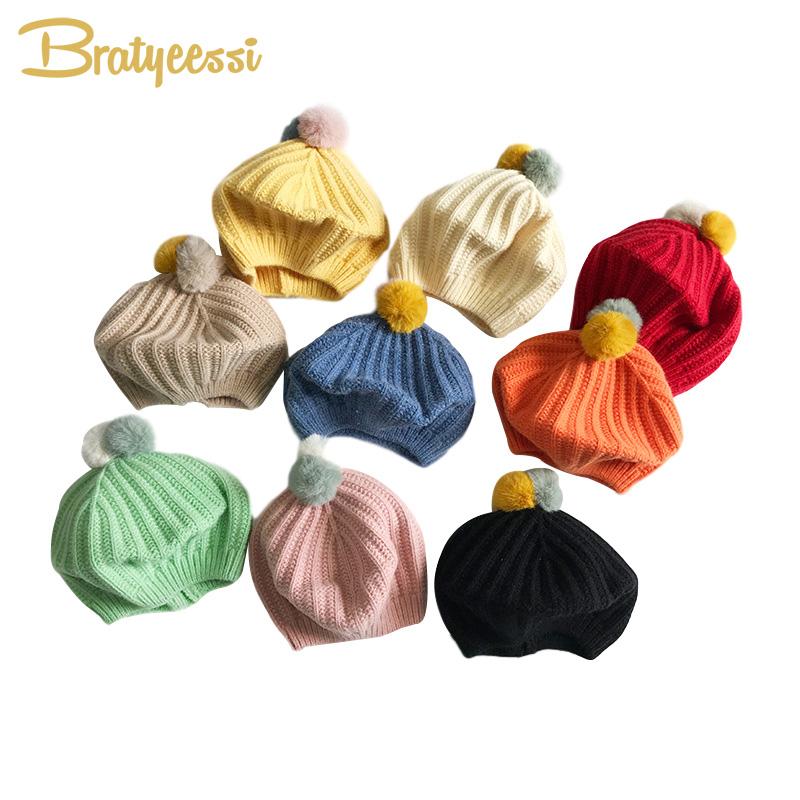 Cute Pom pom Baby Hat for Girls Beret Hats Baby Beanie Elastic Knitted Winter Hat for Kids Cap Children 1PC, Pink
Cute Pom pom Baby Hat for Girls Beret Hats Baby Beanie Elastic Knitted Winter Hat for Kids Cap Children 1PC, Pink