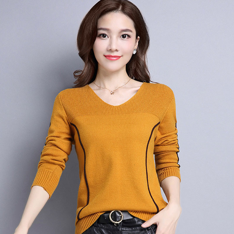 2021 Autumn New Fashion Women Pullovers Sweaters Female V-neck Long Sleeve Loose Kniting Sweater Short Jumper Full Femme Y419 650p, Apricot
2021 Autumn New Fashion Women Pullovers Sweaters Female V-neck Long Sleeve Loose Kniting Sweater Short Jumper Full Femme Y419 650p, Apricot