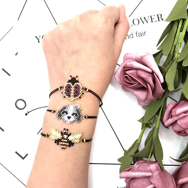 FAIRYWOO New Cute Animals Bracelet For Women Fashion Jewelry Miyuki Bead Bracelets Adjustable Bangles Chain Pendant Accessories
FAIRYWOO New Cute Animals Bracelet For Women Fashion Jewelry Miyuki Bead Bracelets Adjustable Bangles Chain Pendant Accessories