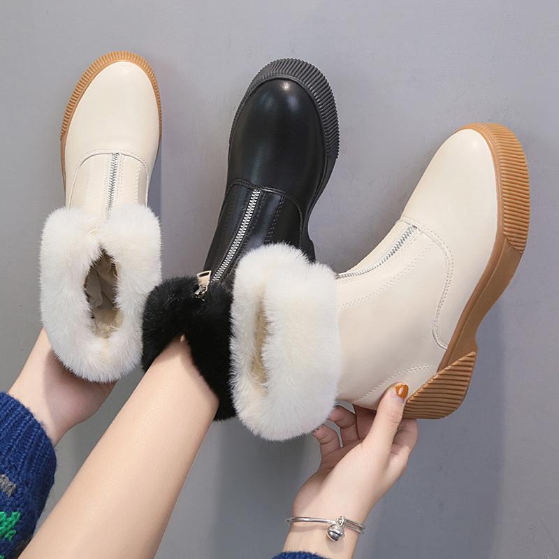2020 New Fashion Ankle Boots Autumn Leather Warm Plush Winter Boots Zipper Women Increased Low Heels Shoes Woman Plus Size, Beige
2020 New Fashion Ankle Boots Autumn Leather Warm Plush Winter Boots Zipper Women Increased Low Heels Shoes Woman Plus Size, Beige