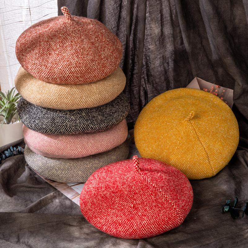 Girl Solid Color Beret French Artist Warm Wool Winter Beanie Hat Retro Vintage Plain Beret Solid Color Elegant Ladies Winter Hat, Black
Girl Solid Color Beret French Artist Warm Wool Winter Beanie Hat Retro Vintage Plain Beret Solid Color Elegant Ladies Winter Hat, Black