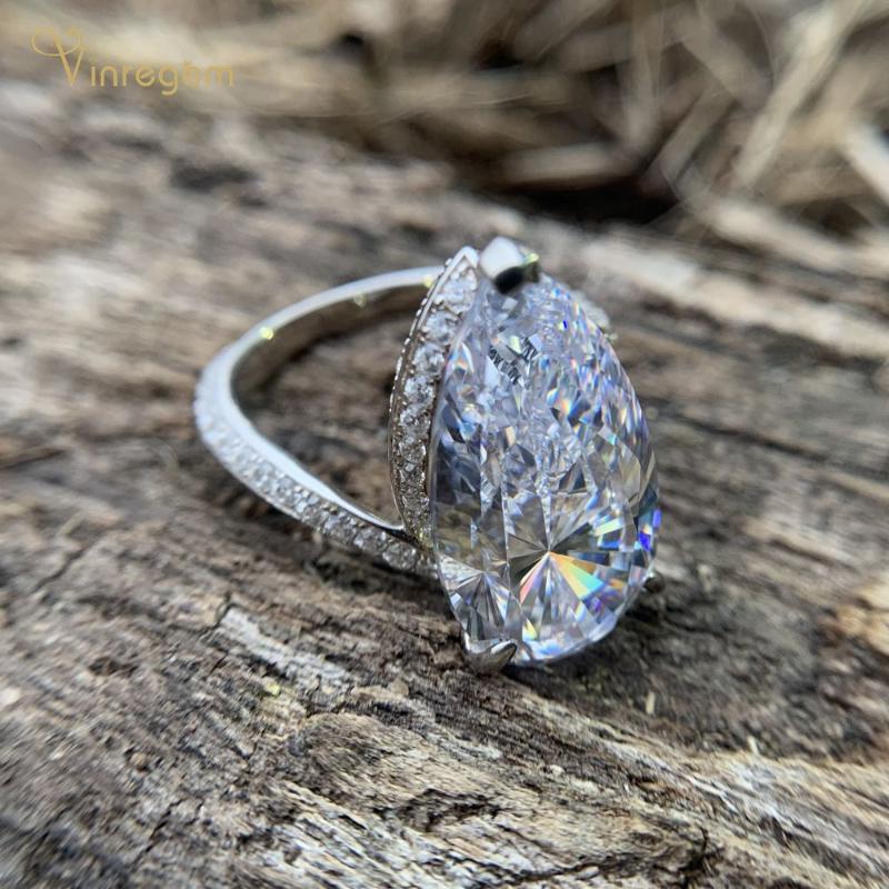 Cluster Rings Vinregem 100% 925 Sterling Silver Pear Cut Moissanite Diamonds Gemstone Wedding Engagement Luxury Women Fine Jewelry, Golden;silver
Cluster Rings Vinregem 100% 925 Sterling Silver Pear Cut Moissanite Diamonds Gemstone Wedding Engagement Luxury Women Fine Jewelry, Golden;silver