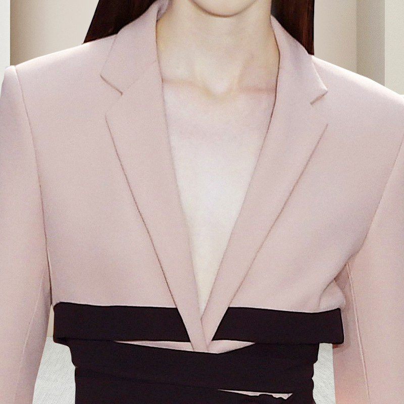 VKBN s Autumn Blazer Women Patchwork Notched Zip Women Blazers and Jackets Fashion Belt Decoration Coats Set 210507