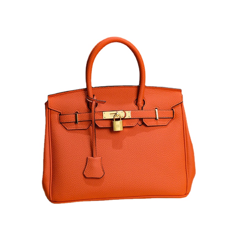 Women Handbags Designer Birkin Bag Genuine Leather Tote Bag with Litchi Pattern, Box 
Women Handbags Designer Birkin Bag Genuine Leather Tote Bag with Litchi Pattern, Box