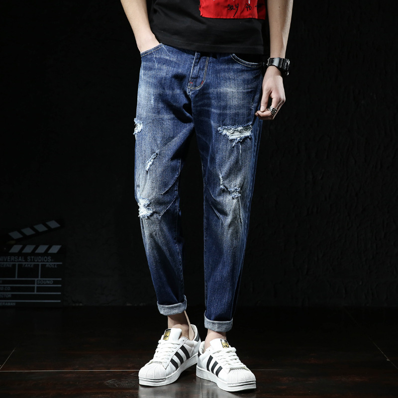 2021 Ny Men Streetwear Destroyed Ripped Jeans Homme Hip Hop Broken Modis Male Pencil Biker Embroidery Patch Pants Xlwv, Blue
2021 Ny Men Streetwear Destroyed Ripped Jeans Homme Hip Hop Broken Modis Male Pencil Biker Embroidery Patch Pants Xlwv, Blue