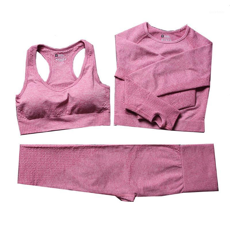 Women 3 Piece Seamless Yoga Suit Sportswear Set Workout Sets Yoga Leggings with Stretch Sports Gym Clothes1, Black
Women 3 Piece Seamless Yoga Suit Sportswear Set Workout Sets Yoga Leggings with Stretch Sports Gym Clothes1, Black