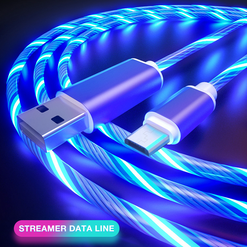 Glowing Cable Mobile Phone Charging Cables LED light Micro USB Type C Charger For Samsung Xiaomi iPhone Charge Wire Cord, Mixed color
Glowing Cable Mobile Phone Charging Cables LED light Micro USB Type C Charger For Samsung Xiaomi iPhone Charge Wire Cord, Mixed color