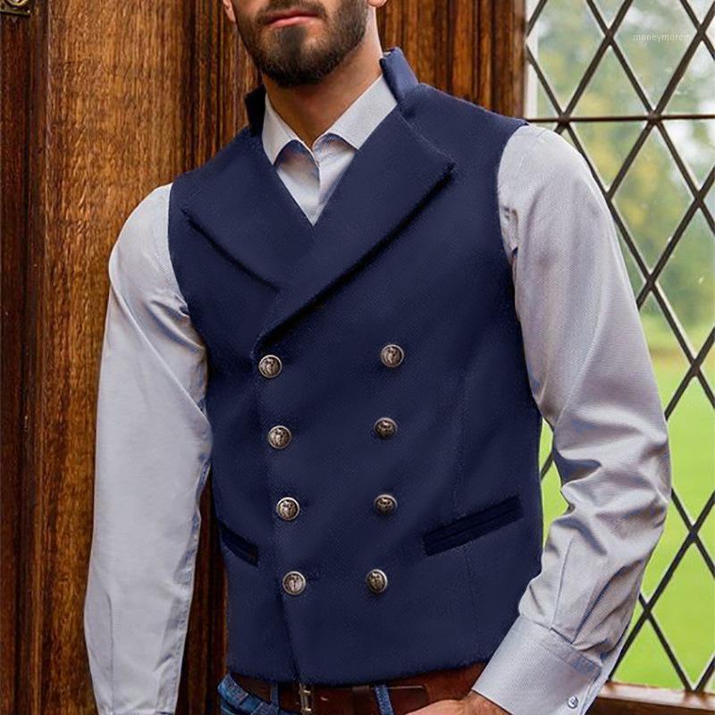 2020 New Men' Vest Europen And American Style Lapel Sleeveless Double Breasted Solid Joker Fashion Autumn Male Suit Jacket1, Green
2020 New Men' Vest Europen And American Style Lapel Sleeveless Double Breasted Solid Joker Fashion Autumn Male Suit Jacket1, Green