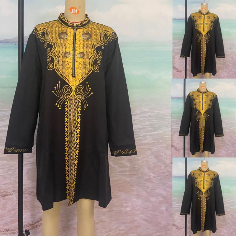Plus Size African Traditional Dashiki Dubai Long Sleeve Shirt Abaya Embroidery Bazin Striped Black Women Ladies High Quality
Plus Size African Traditional Dashiki Dubai Long Sleeve Shirt Abaya Embroidery Bazin Striped Black Women Ladies High Quality