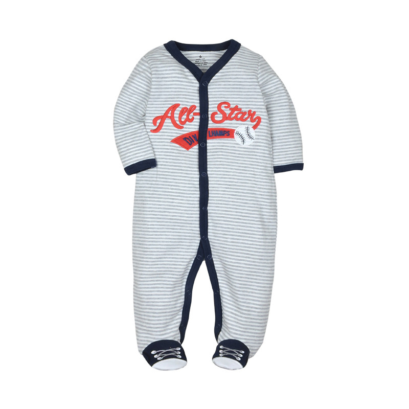 born Baby One Pieces Jumpsuit Infant Boy Girl Warm Romper Kids Footed Pajamas Baby Clothing Cartoon Roupa Cotton Costume 201216