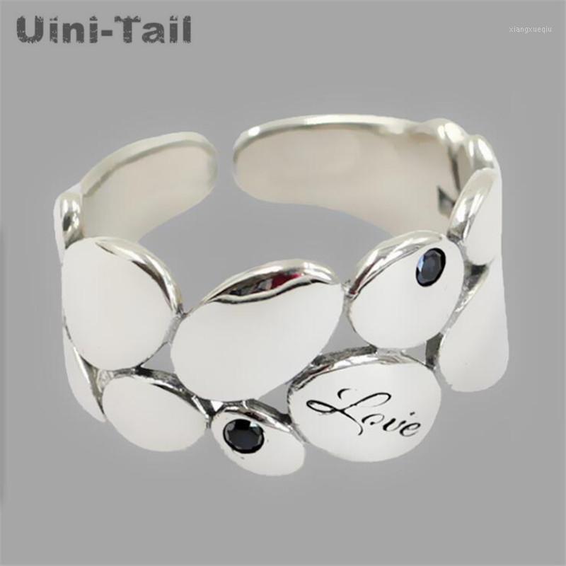 Cluster Rings Uini-Tail 925 Silver Simple Temperament Oval Open Ring Fresh Retro Geometric Letter High Quality ED715, Golden;silver
Cluster Rings Uini-Tail 925 Silver Simple Temperament Oval Open Ring Fresh Retro Geometric Letter High Quality ED715, Golden;silver