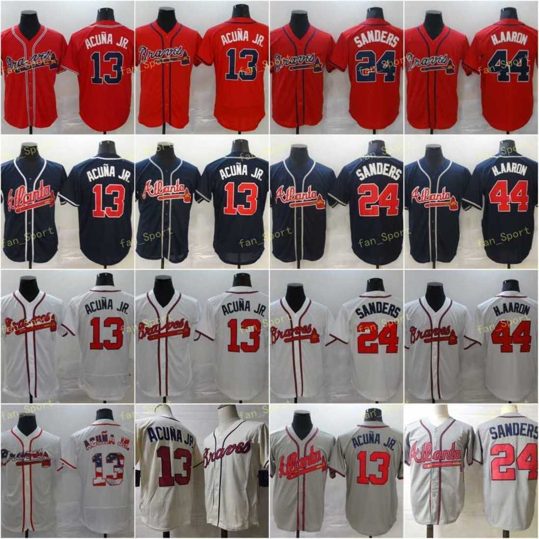 Mens 13 Ronald Acuna Jr Baseball Jersey 24 Deion Sanders 44 Hank Aaron Stitched Flexbase Cool Base USA White Red Black Blue Grey, Men
Mens 13 Ronald Acuna Jr Baseball Jersey 24 Deion Sanders 44 Hank Aaron Stitched Flexbase Cool Base USA White Red Black Blue Grey, Men