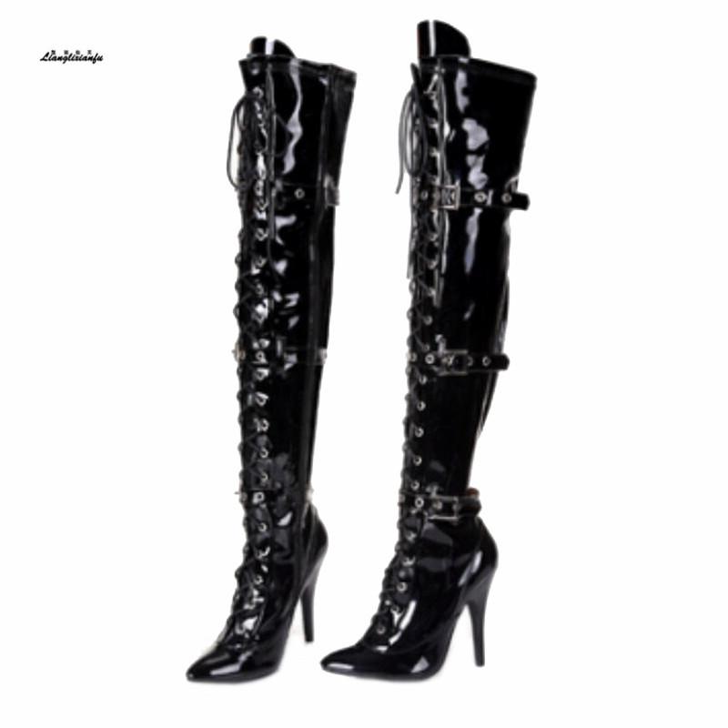 Plus:34-45 sexy botas mujer over-the-knee boots buckle lacing 12cm heels boots women's dance boot Novia o Dama Botas Altas Mujer, Red
Plus:34-45 sexy botas mujer over-the-knee boots buckle lacing 12cm heels boots women's dance boot Novia o Dama Botas Altas Mujer, Red