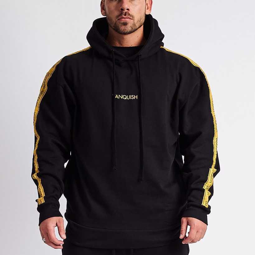 Cotton Men Sweatshirts Loose Breathable Comprehensive Training Set Sweater Fashion Casual English Alphabet Hooded Sweater, Black
Cotton Men Sweatshirts Loose Breathable Comprehensive Training Set Sweater Fashion Casual English Alphabet Hooded Sweater, Black