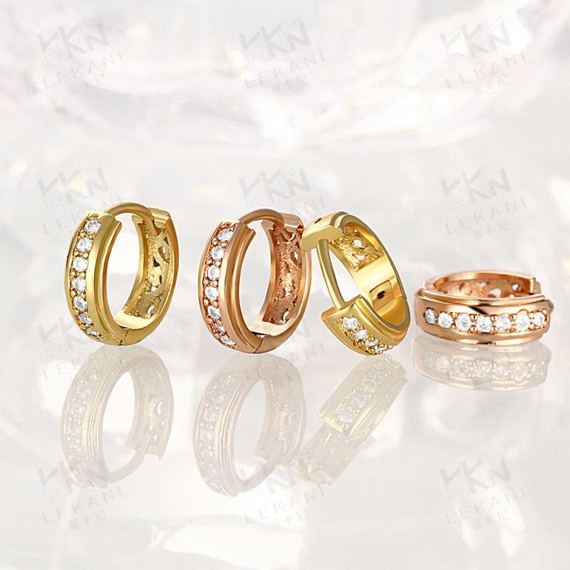 Simple Zircon Round Earrings Gold Plated Circle Earrings For Women Earing Jewelry Noble Fashion Earring Crystal Earings D213
Simple Zircon Round Earrings Gold Plated Circle Earrings For Women Earing Jewelry Noble Fashion Earring Crystal Earings D213