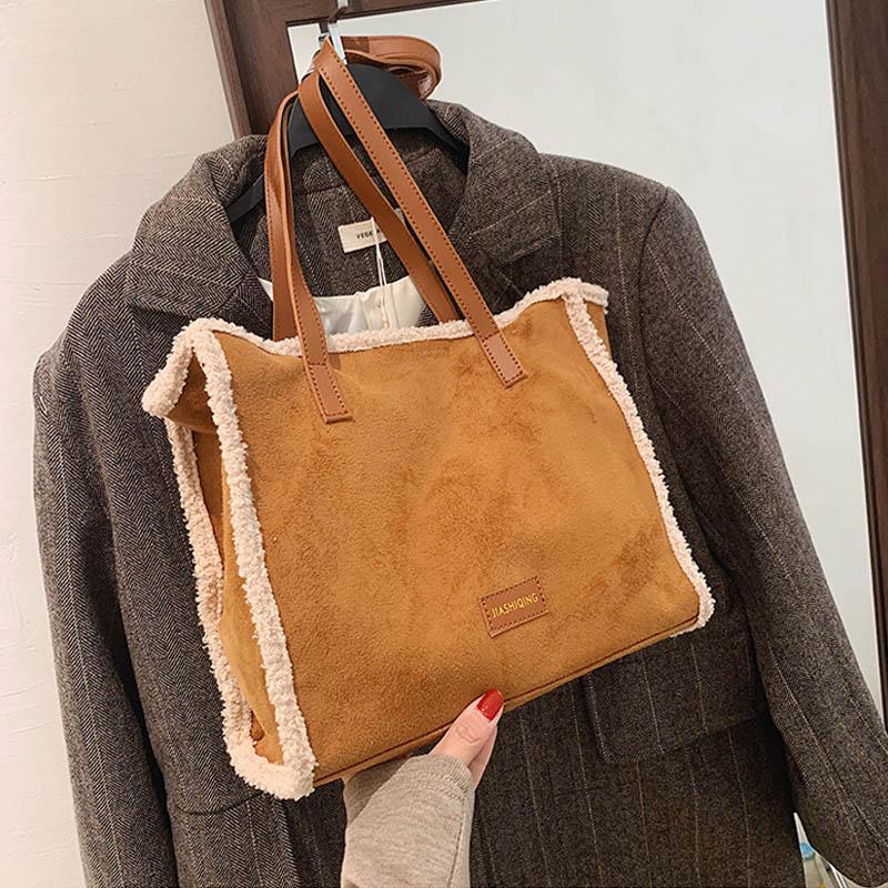 Women Totes Bag Large Capacity Shopper Bag Girl Daily Use High Quality Nubuck Leather Shoulder Bags For Women 2021 Handbag, Black shoulder bag
Women Totes Bag Large Capacity Shopper Bag Girl Daily Use High Quality Nubuck Leather Shoulder Bags For Women 2021 Handbag, Black shoulder bag