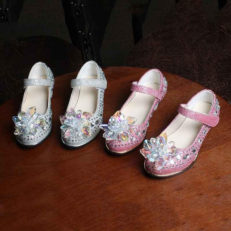 Kids Crystal Shoes PU Leather Round-toe Clunky Low Heel Girls Dress Shoes Princess Wedding Party Dance Stage Single #26-37, Pink
Kids Crystal Shoes PU Leather Round-toe Clunky Low Heel Girls Dress Shoes Princess Wedding Party Dance Stage Single #26-37, Pink