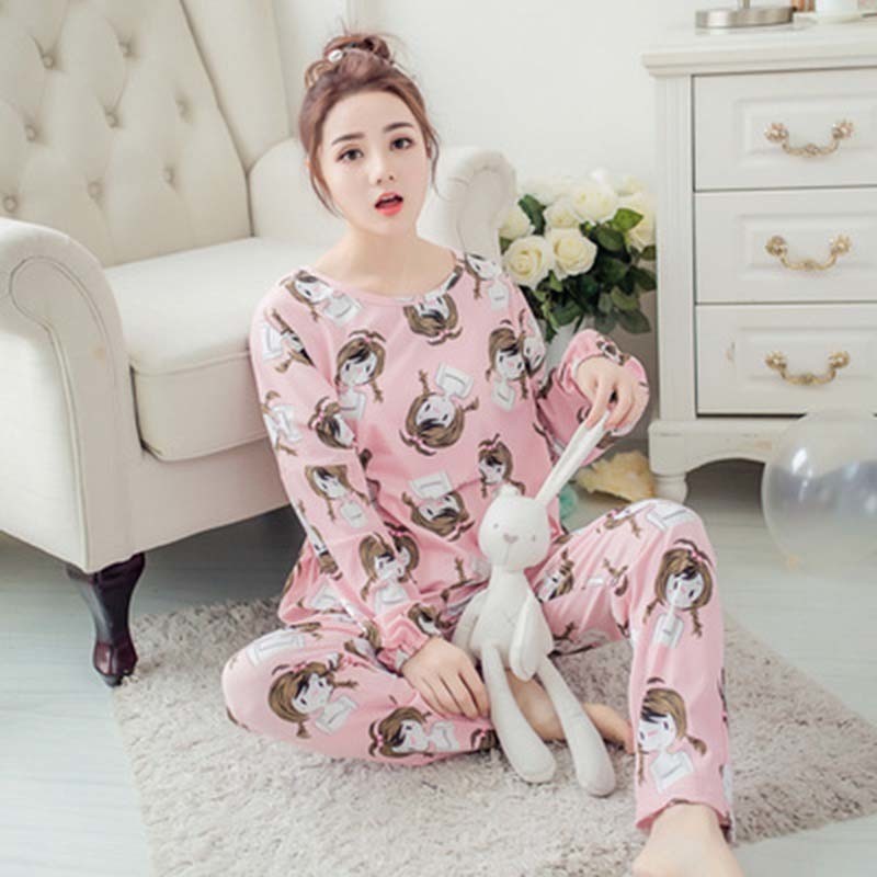 Pajamas Set Leisure wear Women Pyjamas Women Sleepwear Night suit Home Wear Women Summer Cartoon Nightwear 201105