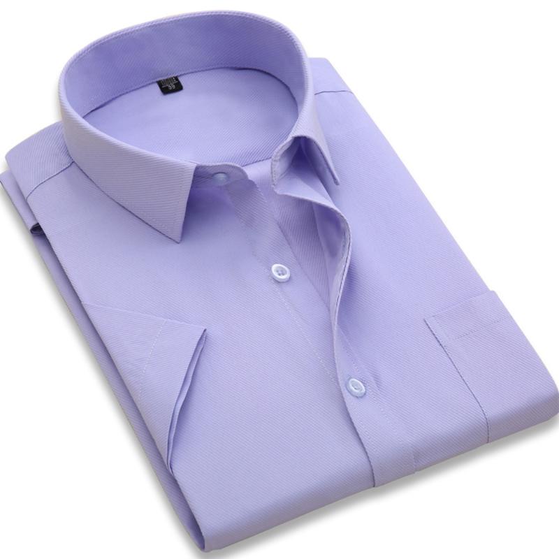 New Summer Nice Men Short Sleeve Dress Shirt Striped/Solid Fashion Business Male Lapel Smart Business Casual Shirt Work Wear, D1116
New Summer Nice Men Short Sleeve Dress Shirt Striped/Solid Fashion Business Male Lapel Smart Business Casual Shirt Work Wear, D1116