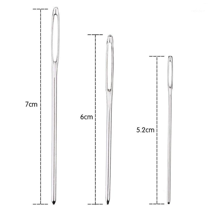 Sewing Notions & Tools 9pcs/lot Big Eye Blunt Needles 3 Size Long Large Hole NOT Sharp Knitting Embroidery Tool Hand DIY Needlework Plus1
Sewing Notions & Tools 9pcs/lot Big Eye Blunt Needles 3 Size Long Large Hole NOT Sharp Knitting Embroidery Tool Hand DIY Needlework Plus1