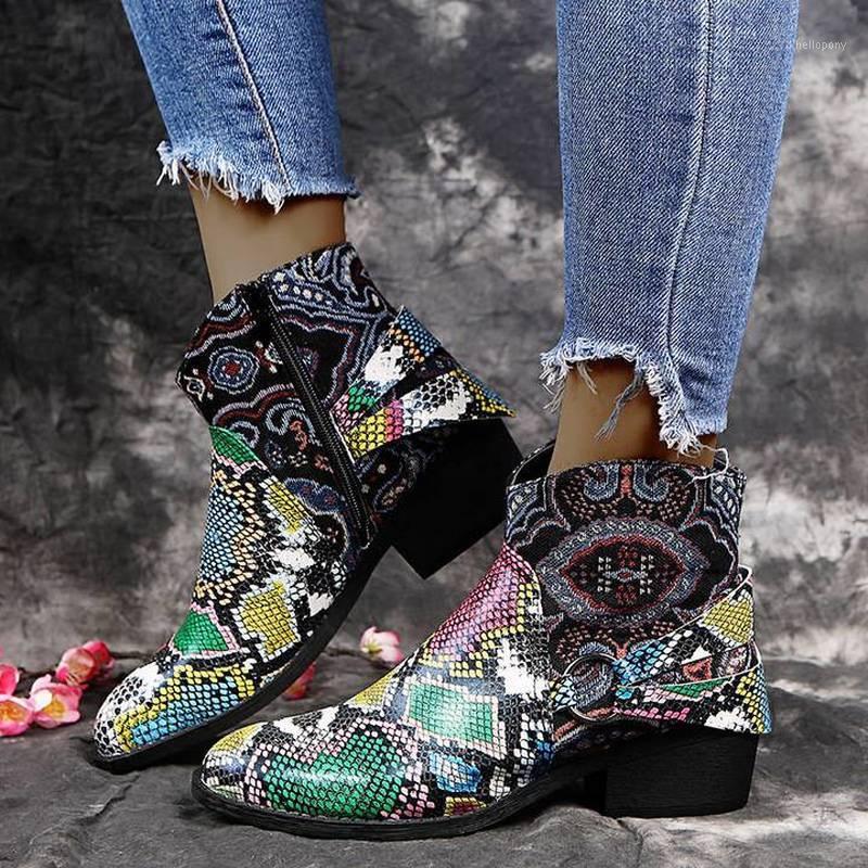 Women ankle boots mid med heels autumn vintage PU leather paisley ethic shoes gladiator booties woman mujer zapatos mujer D18721, Color1
Women ankle boots mid med heels autumn vintage PU leather paisley ethic shoes gladiator booties woman mujer zapatos mujer D18721, Color1