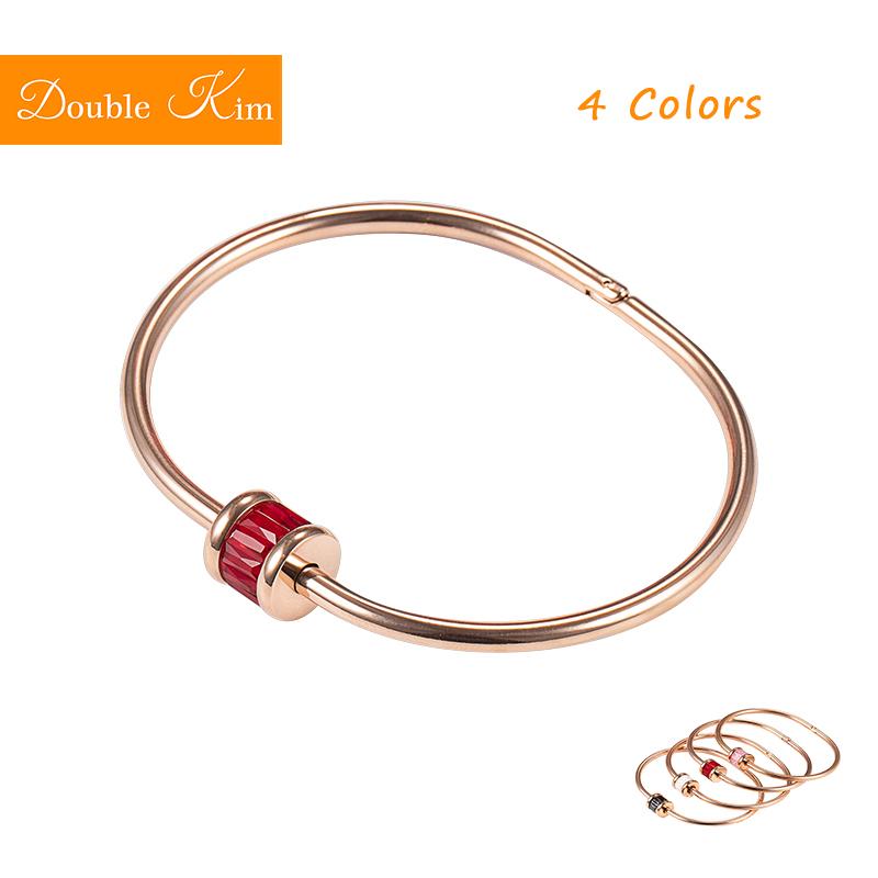 4 Colors Crystal Bracelet Rose Gold Bangles Titanium Steel Material No Skin Damage Fashion Trendy Women Jewelry Birthday Gift
4 Colors Crystal Bracelet Rose Gold Bangles Titanium Steel Material No Skin Damage Fashion Trendy Women Jewelry Birthday Gift